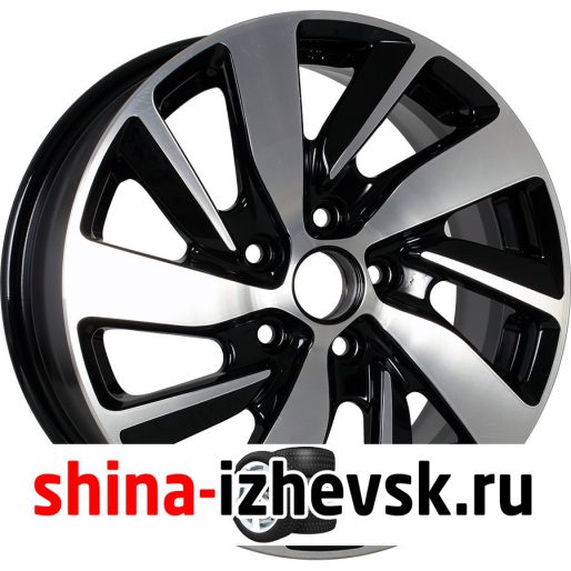Колесный диск КиК Серия Реплика КС741 (ZV 16_Soul) 6.5xR16 5×114.3 ET47 DIA67.1 черный глянцевый с полированными элементами лицевой поверхности в Ижевске